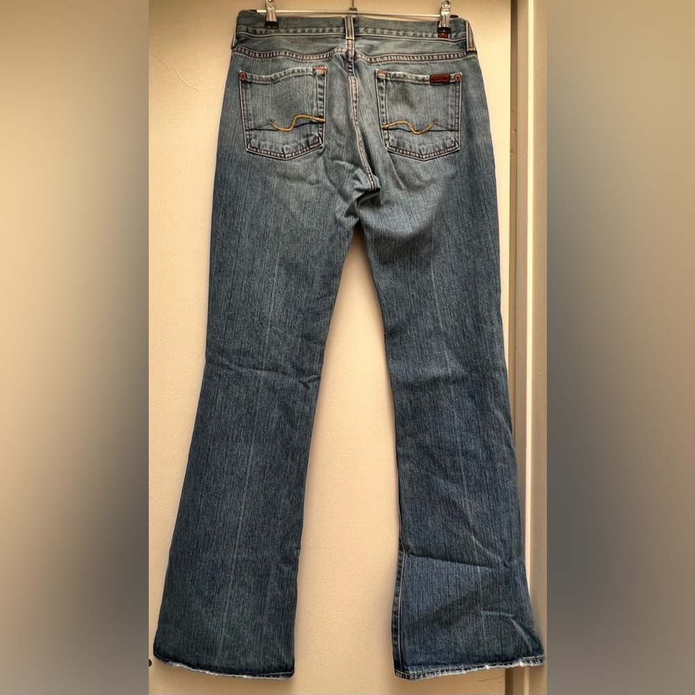 7 for All Mankind Flare Jeans, Blue, Sz30